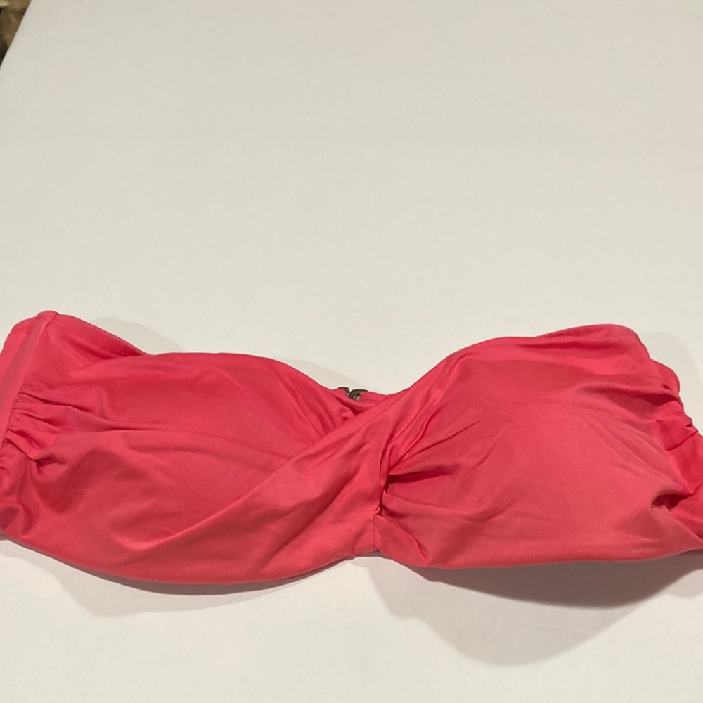 M Massimo peach padded swim top